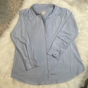 🍍Chico’s- velvet baby blue long sleeve